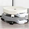 Flower Pot Tray with Roller Wheel Movable Grid Bottom Strong Bearing Waterproof Coating Anti-rot Root Flower Tray Garden Supply