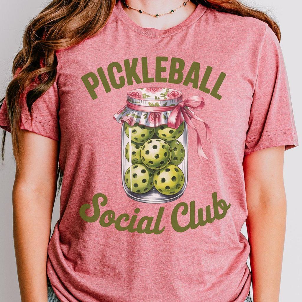 Cute Retro Pickleball Shirt, Pickleball Lover Tee, Sporty Aesthetic Graphic Shirt, Pickleball Player Gift, Fun Sports Tee