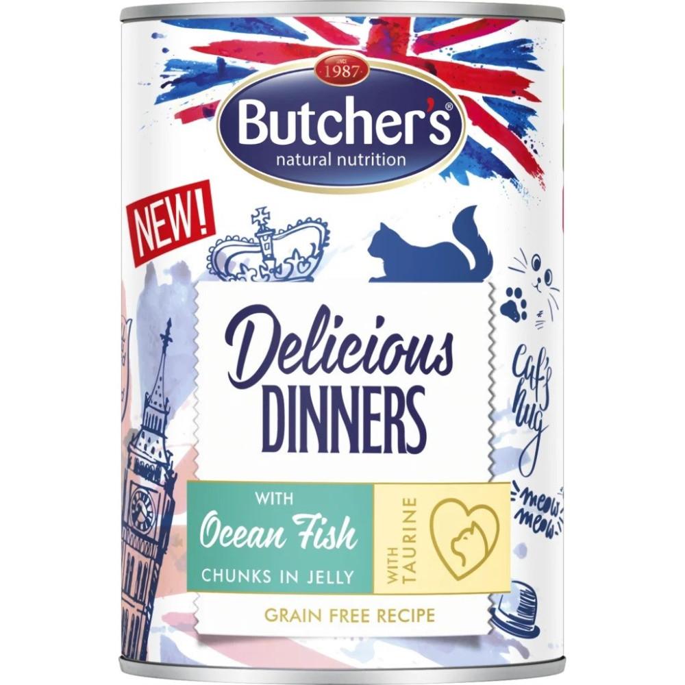 Butcher'S Delicious Dinners Wet Cat Food, Mix Of Flavors, 30 X 400G