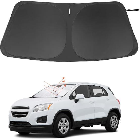 TINGLU Солнцезащитный козырек для Tesla Model X Tesla X 2016-2024 2025 Аксессуары Солнцезащитный козырек на лобовое стекло Защита от УФ-лучей Накидка на солнцезащитный козырек С