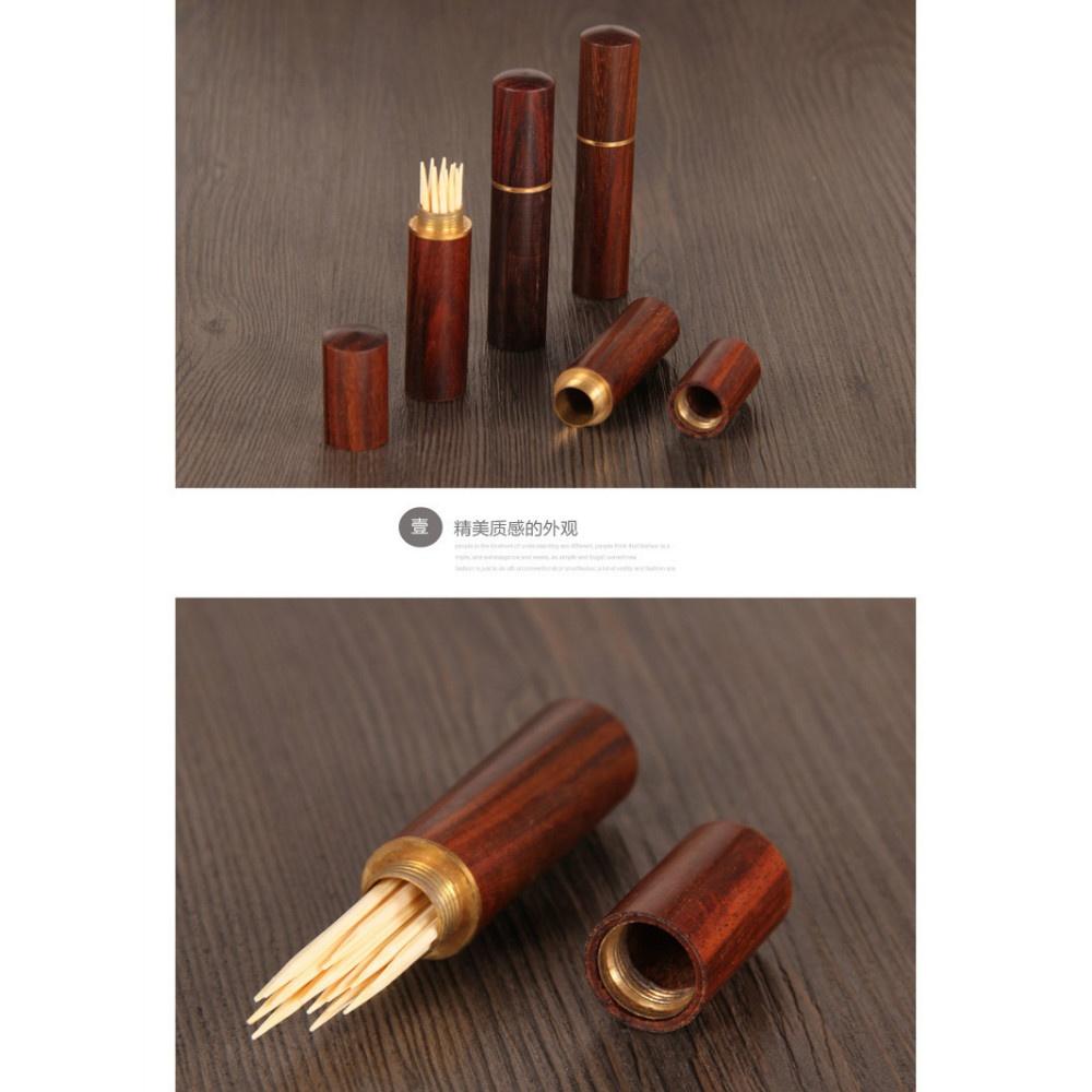 1 шт. Портативный держатель для зубочисток, деревянная креативная коробка для зубочисток, держатель для зубочисток