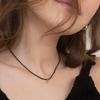 BEFORE MOONRISE [Silver 925] Twisted String Logo Necklace SN33