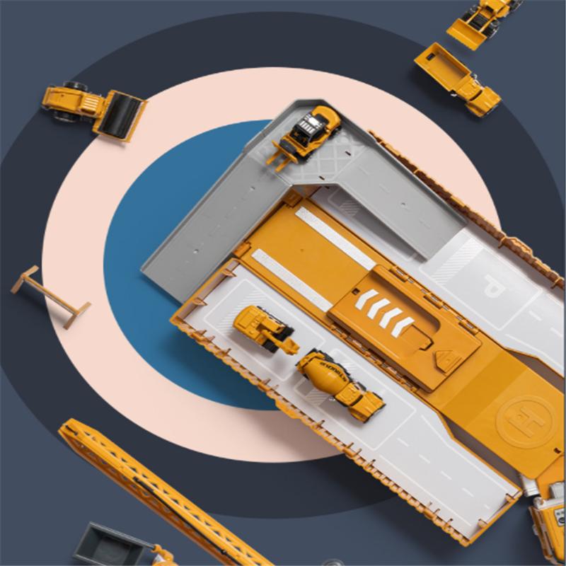 Модель автомобиля из сплава 1:55, набор инженерных экскаваторов, крановый транспорт, автомобиль, раздвижные игрушки, игрушки для детей от 2 до 4 лет, детские игрушки