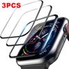 Защитное стекло с полным покрытием для Apple Watch Series 6 se 5 4 3 2 1, 3 шт., защитная пленка для iWatch 38 мм, 40 мм, 42 мм, 44 мм