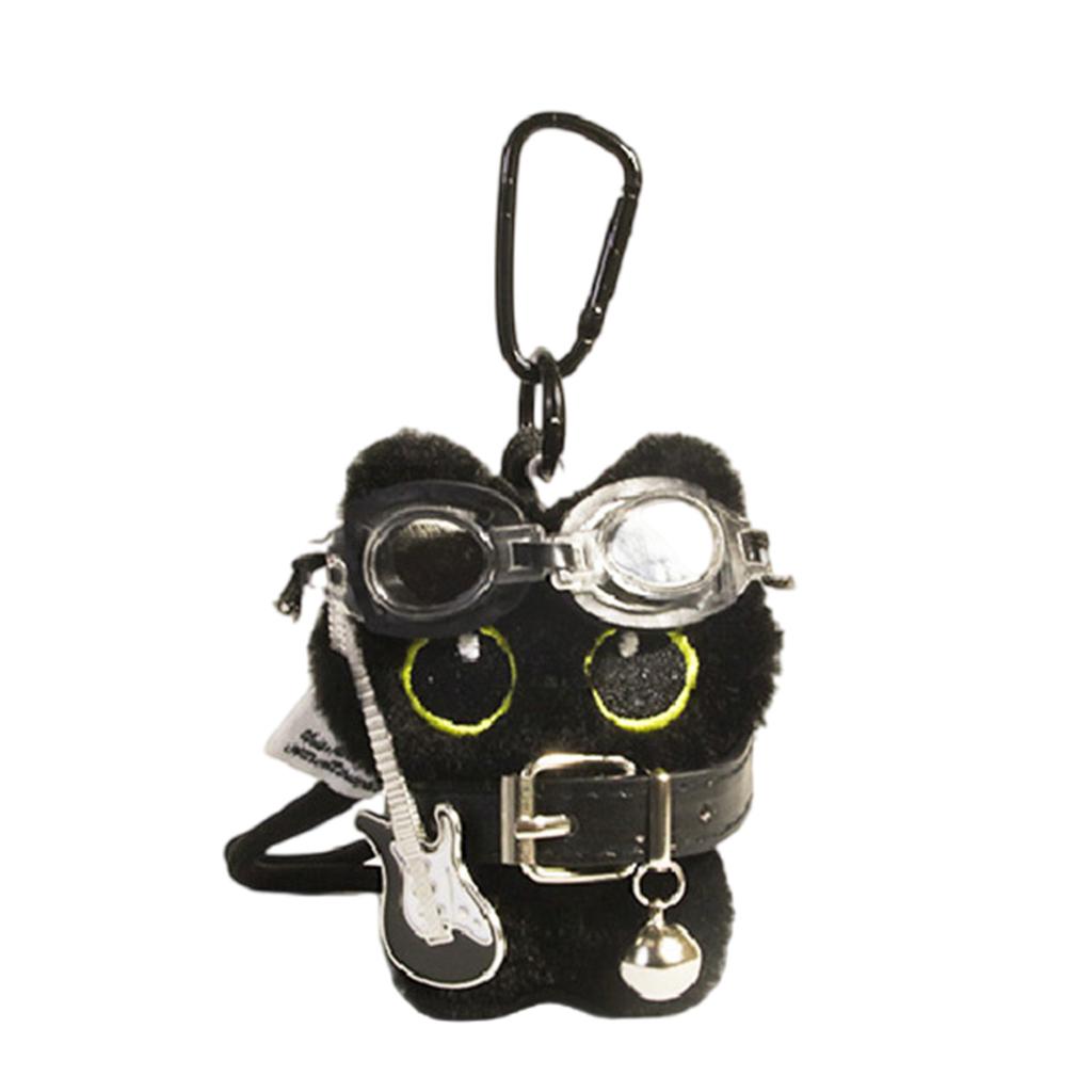 Милый плюшевый брелок в виде черного кота, очаровательный кошелек для монет в виде животного, уникальная подвеска для женщин и студентов