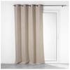 Rideau Occultant - Crepuscules - 140 X 260 Cm - 100% Polyester - 8 Oeillets Métal - Beige Uni
