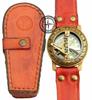 Nautical Working Watch Antique Style Steampunk Wrist Brass Sundial Compass