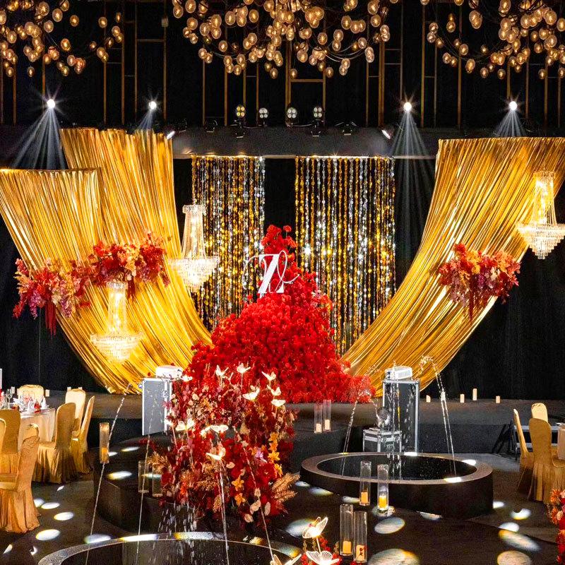 1,5x1 м горячепрессованная золотая ткань для вечеринок полиэстеровая ткань фоновое украшение праздничная ткань занавес реквизит для фотосъемки 3 цвета