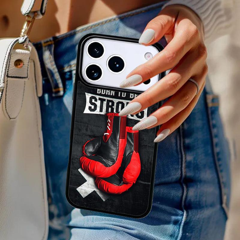 Боксерские перчатки боксерский Король Чехол для телефона Для iPhone 17 Air 14 15 13 12 Max Чехол Для Apple 14 15 16 16e 11 Pro Max Plus Coque