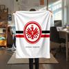 1 шт. Фланелевое одеяло с принтом футбольного клуба «Айнтрахт», Высококачественное, Для всех сезонов, Декор для дома, Тепло и уют, Идеально для рождественских подарков