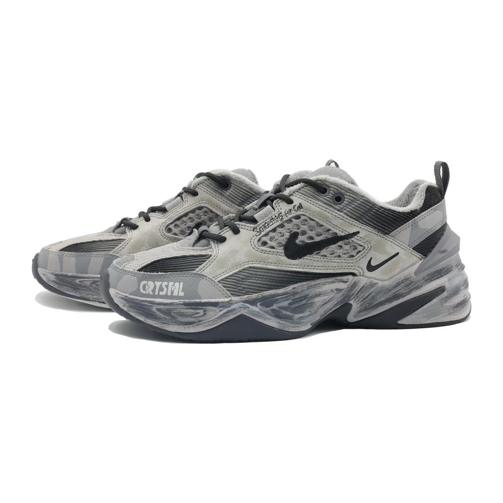 Nike M2K Mist Performance Нескользящие Износостойкие Низкие Массивные Кроссовки Унисекс Серый Черный BV0074-001(Команда292-)