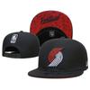 Stylish Hip Hop Baseball Cap Men Women Adjustable Flat Brim Embroidered Outdoor Sun Protection Basketball Hat