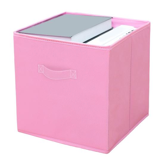 Fabric Storage Cube with Handle Large Capacity Easy Access Foldable Heavy-Duty Toys Clothes Storage Box Organization Accessory