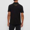 HUGO BOSS Polo Shirts Men's Black Polo Collar Moderate Straight Fit 50504529-005