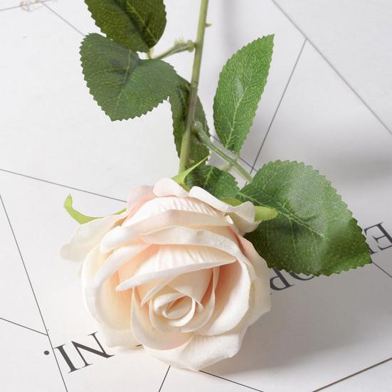 Искусственная ветка розы со стеблем для дома, свадьбы, вечеринки, искусственный цветок, цветочная композиция, украшение для сада на открытом воздухе, реквизит для фотосессии