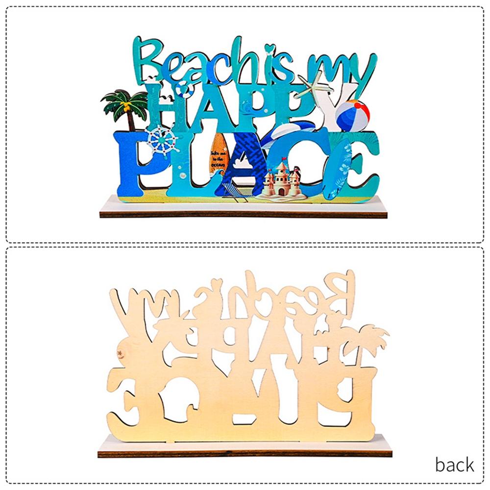 Marine Wooden Ornaments, Marine Alphabet Wooden Ornaments Decoration