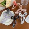Ponytail Clip Bow Claw Clip Jelly Color Large Shark Clip Sweet Bow Hair Claw  Daily
