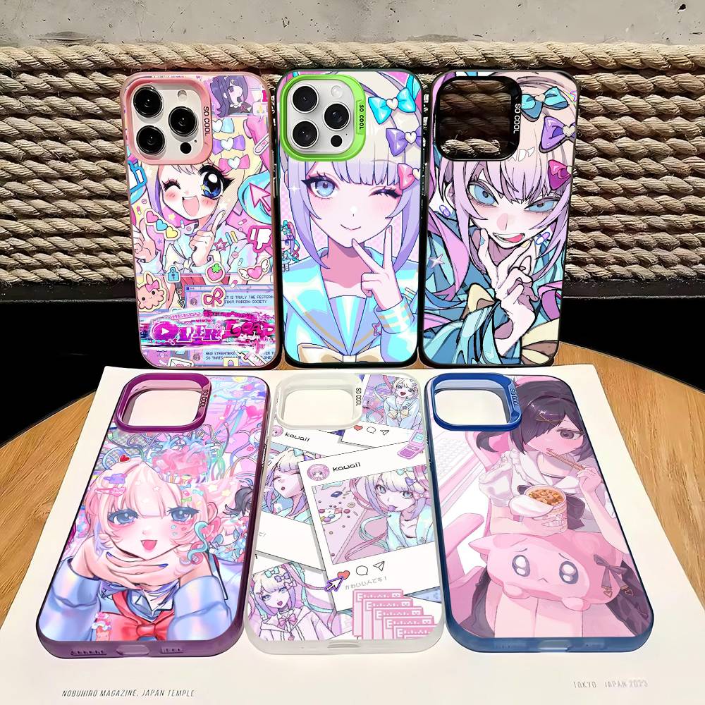 Needy Girl Overdose Game Милые Чехлы Для Телефона Девочки Для IPhone 17 16 15 14 13 12 11 Plus Pro Max Цветной Чехол