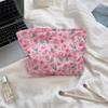 Large Capacity Portable Travel Cosmetic Organizer Wash Bag Embossed Cartoon Cosmetic Bag Women Makeup Bags Skincare Storage Bag