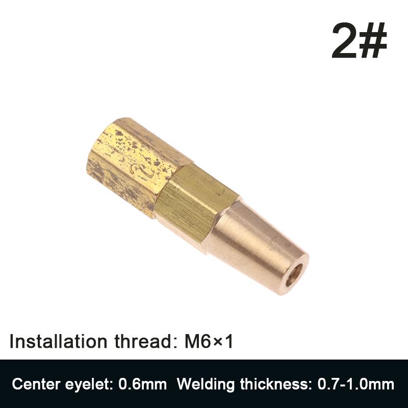 Copper Propane Welding Nozzle Tip Set - 0.5/0.6/0.7/0.8/0.9mm Replacement Parts for H01-2 Gas Welding Torch Holder Accessories