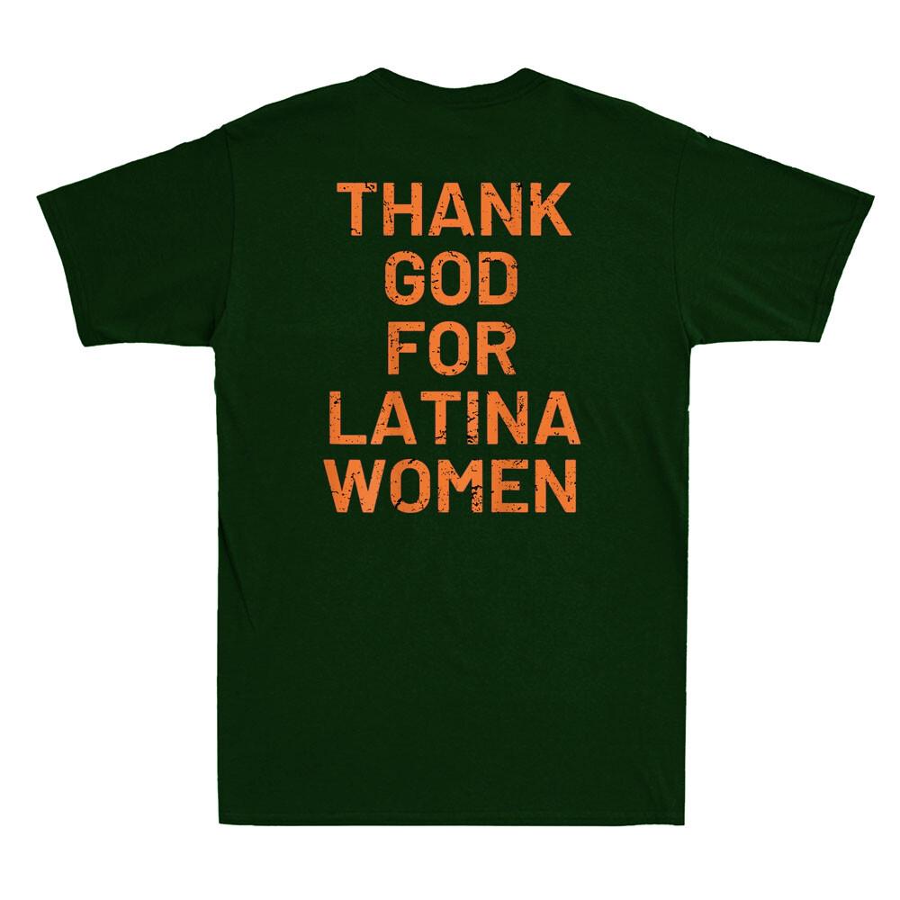 Thank God For Latina Unisex Funny Saying Quote Joke Gift Vintage Unisex Tshirt