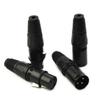 10 пар XLR/DMX 3-контактные аудиокабели для микрофона, разъемы штекер/розетка, MIC SnakePlug, разъемы кабеля