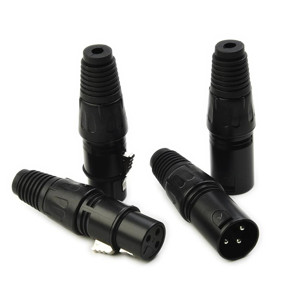 10 пар XLR/DMX 3-контактные аудиокабели для микрофона, разъемы штекер/розетка, MIC SnakePlug, разъемы кабеля