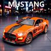 1:24 Форд Мустанг GT500 Спортивный Автомобиль Литой Модель Автомобиля Звук и Свет Детская Игрушка Коллекционные Предметы Подарки на День Рождения