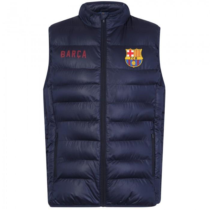 FC Barcelona Mens Quilted Padded Gilet