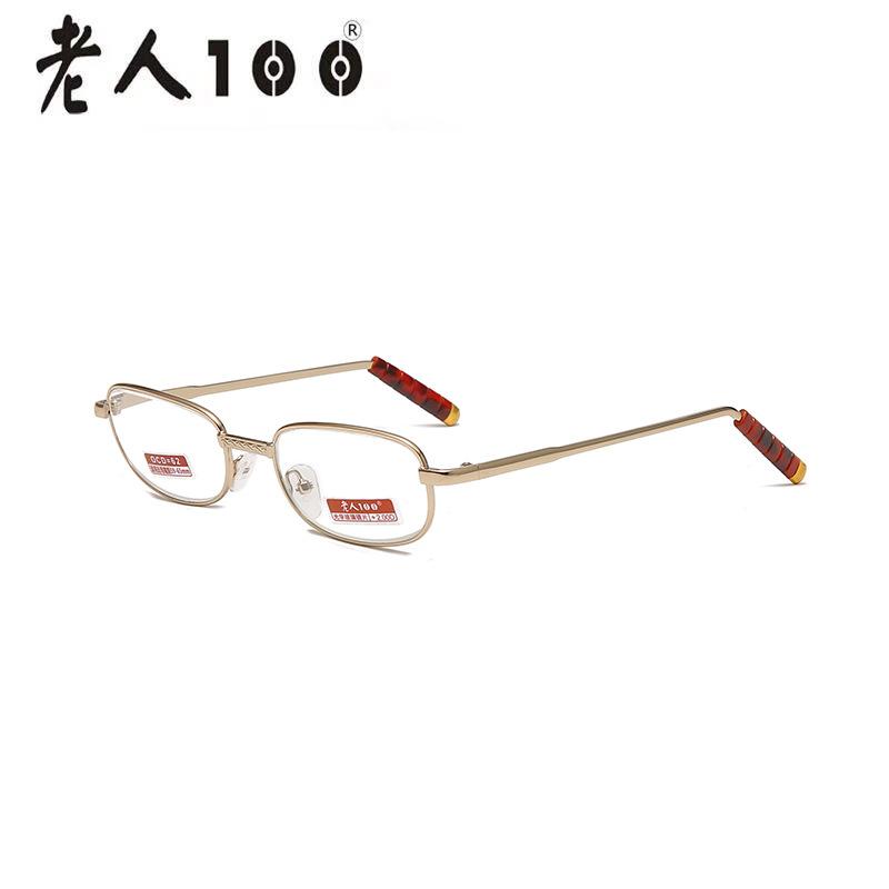 100 Ультралегкие 817 Очки для чтения из оптического стекла Мужские и женские одинаковые Металлические очки для пресбиопии