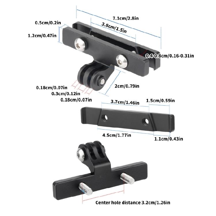 Велосипед Подседельный штырь Задний фонарь Кронштейн Регулируемые седла Крепление для экшн-камеры Велосипед Подседельный штырь Рейка Держатель заднего фонаря