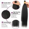 Long Yaki Straight 1 Bundles 14 16 18Inches High Temperature Fiber Synthetic Hair Weave Black Hairpieces Extensions for Women