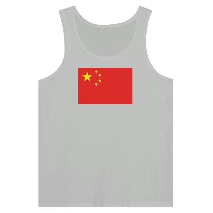 Майка - Китайская Народная Республика - Серый - 100% хлопок - Приталенный крой - Унисекс