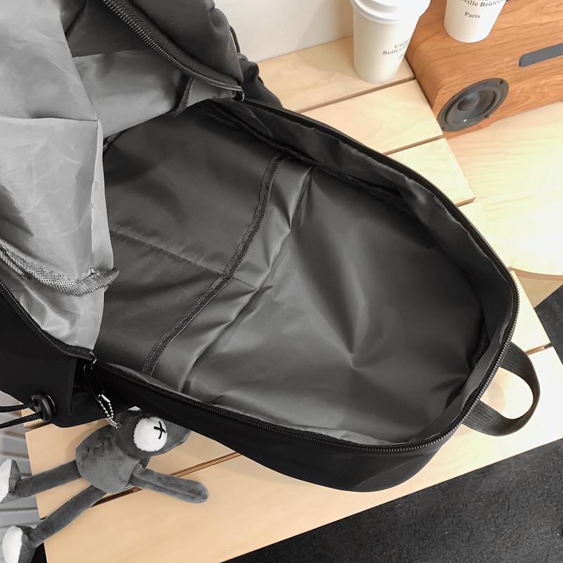 Рюкзак Простой однотонный рюкзак для студентов кампуса Школьный рюкзак