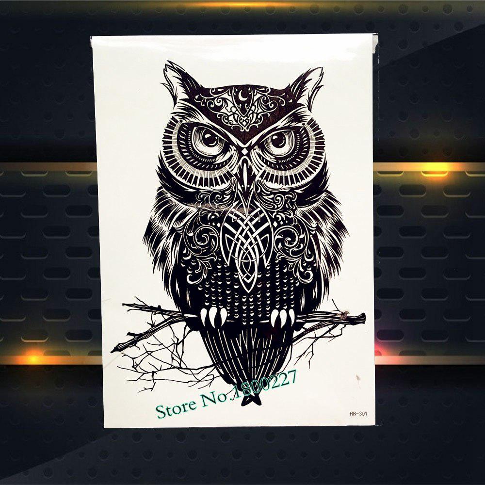 1PC Black Dragon Jurassic Dinosaur Temporary Tattoo Stickers Body Art ARm Waterproof