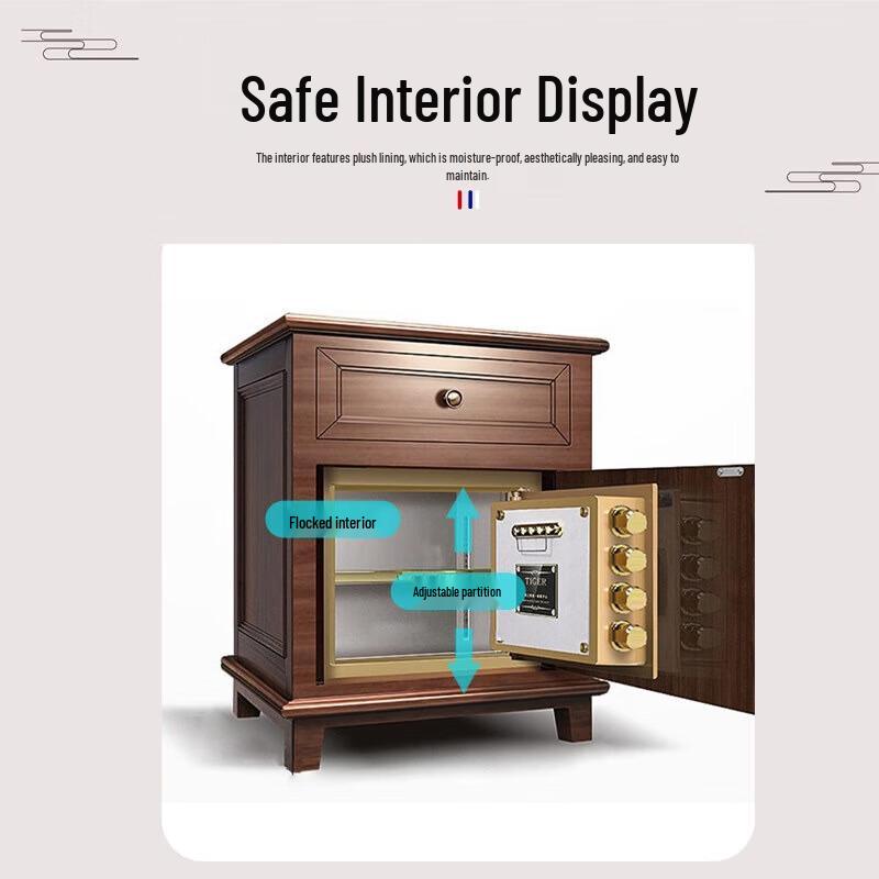 Tiger Smart Fingerprint Password Bedside Safe Cabinet