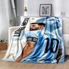 Messi 531 Blanket Warmthful Decor Perfect for Picnics Office Chair Chair for All Seasons Warmthful Decor Ideal Gift for Friends Family Couples Picnic
