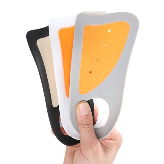 1 пара ультратонких силиконовых стелек для мужской/женской обуви, стельки с амортизацией, мягкие, с противоскользящей накладкой на пятку