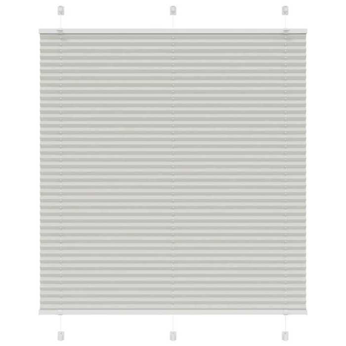 VidaXL Store Plissé Light Grey 120x100cm Fabric Width 119.4cm, Window Pleated Blind, Accordion Blind, Pleated Blind of 4015334
