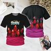 "Deep Purple" Band Style Summer 3D Printed Large-sized Men's T-shirt Is Loose and Comfortable Suitable for Daily Wear