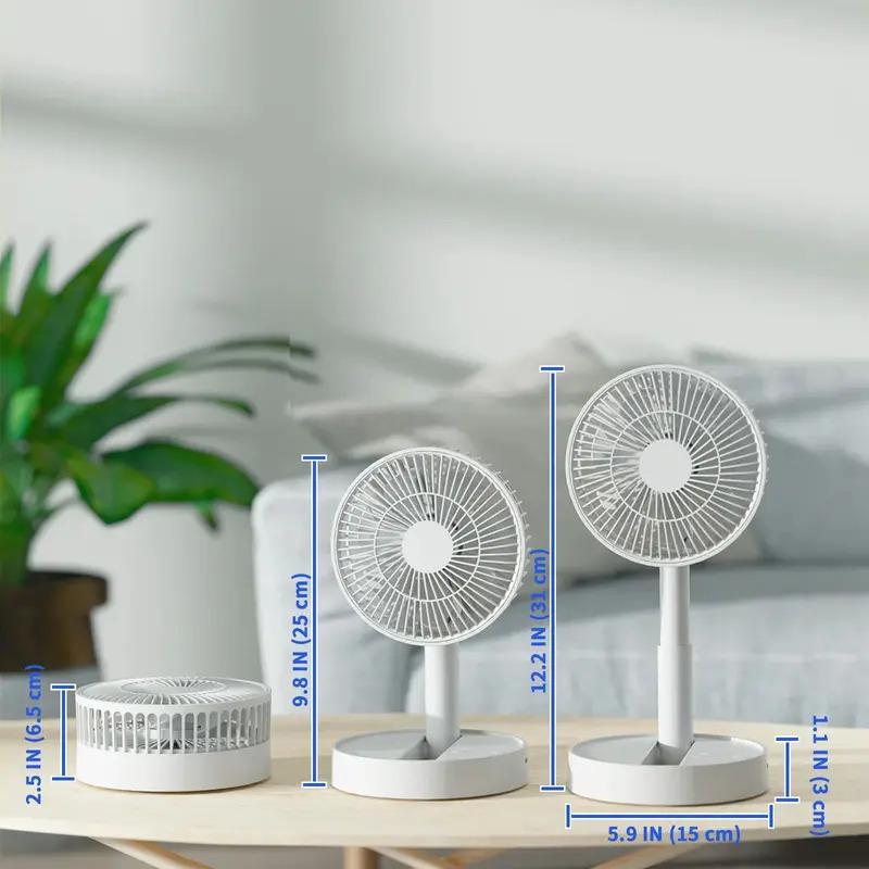 Foldable Desktop Fan Convection Circulation usbFan Office Small Electric Fan Small Fan Rechargeable and Adjustable