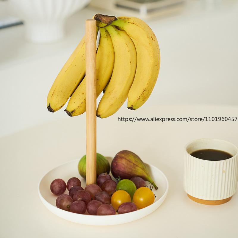 Подвесная стойка с крюком для бананов, корзина для фруктов, гостиная, дом, фруктовая тарелка, простой настольный поднос для хранения