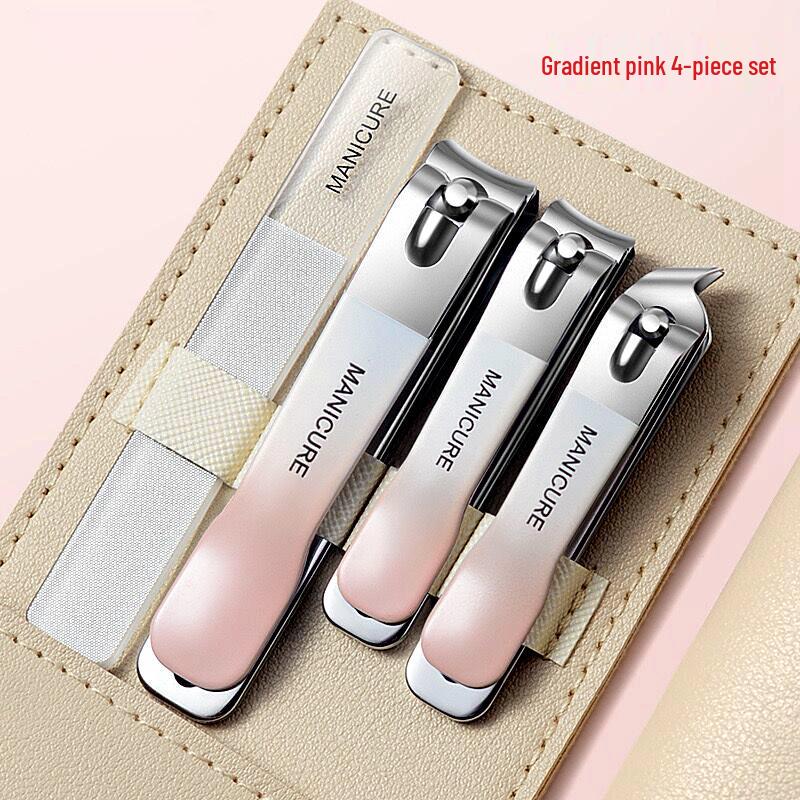 Премиальный набор кусачек для ногтей, устойчивый к смазыванию и брызгам, для мужчин и женщин