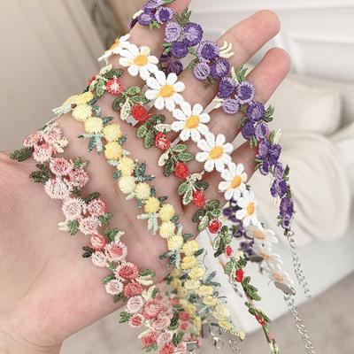 Элегантное цветочное кружевное колье-чокер, регулируемое романтическое украшение, аксессуар для модных женщин и девушек на каждый день