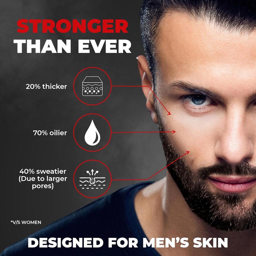 Beardo 3 In 1 Activated Charcoal Face Wash For Men Deep Clean Oil Control Detox Oily Skin Dirt Removal Daily Use 100 ml