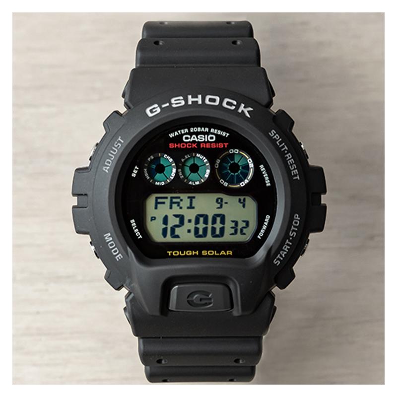 Casio Серия G-SHOCK текстурный ЖК-дисплей спортивные водонепроницаемые кварцевый механизм полимерный ремешок японские и корейские часы мужские часы черный циферблат G-6900-1