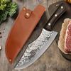 Кухонный нож для разделки мяса и рыбы из нержавеющей стали, нож для нарезки, топорик мясника, кухонные принадлежности с чехлом