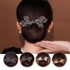 Rhinestone Flower Hair Clip Whale Tail Rhinestone Flower Hair Clip Lazy Hair Curler Deft Bun