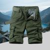 Men's Casual Comfortable Cargo Shorts - Multi-Pocket, Beltless