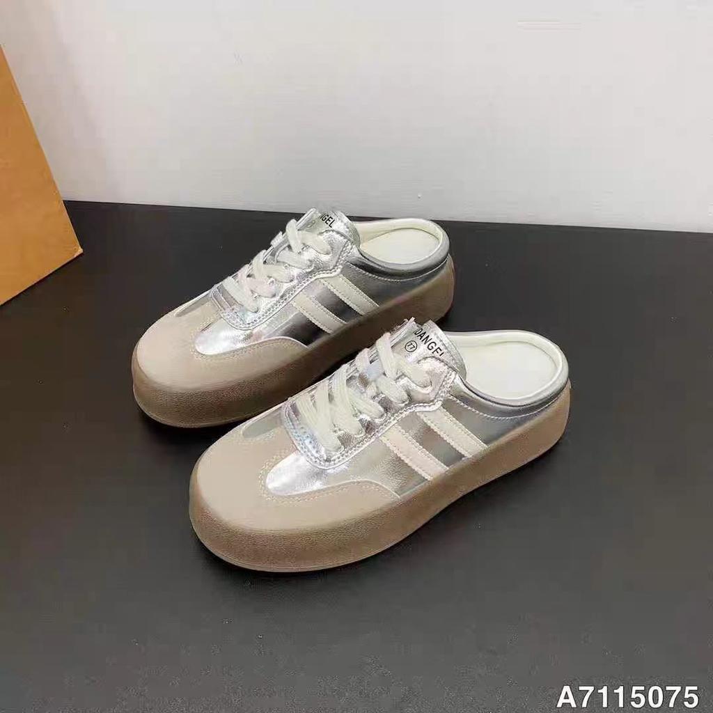 Half Slippers Women's Spring and Summer Outer Wear 2025 New Super Fire Thick-soled Bag Head Slippers Lazy One-pedal Shoes Half-tray Shoes